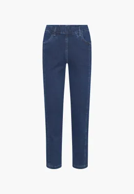 Piper Pure Regular Crop - Dark Blue Denim