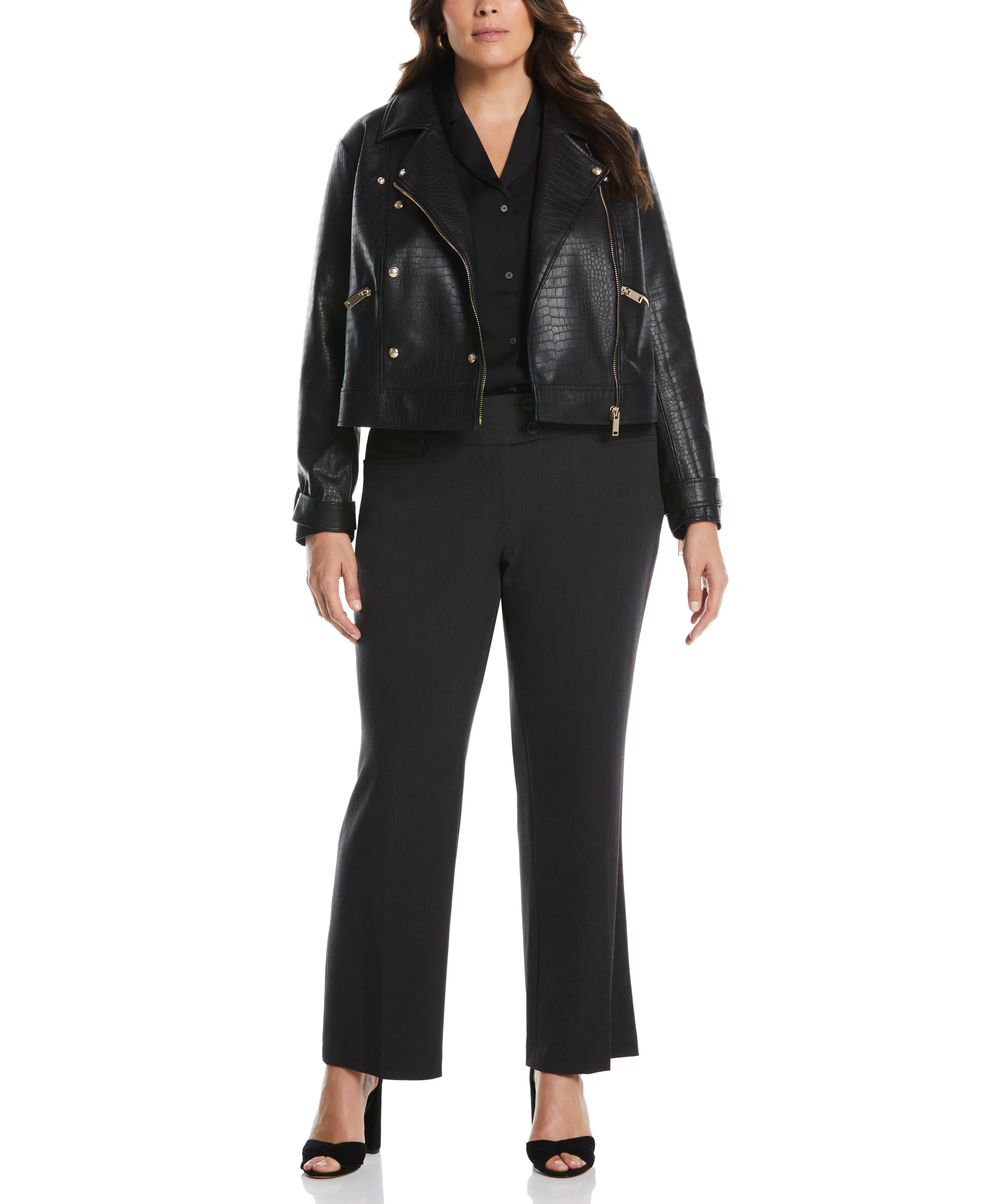 Plus Size Curvy Fit Boot Cut Pant - Curvy Fit