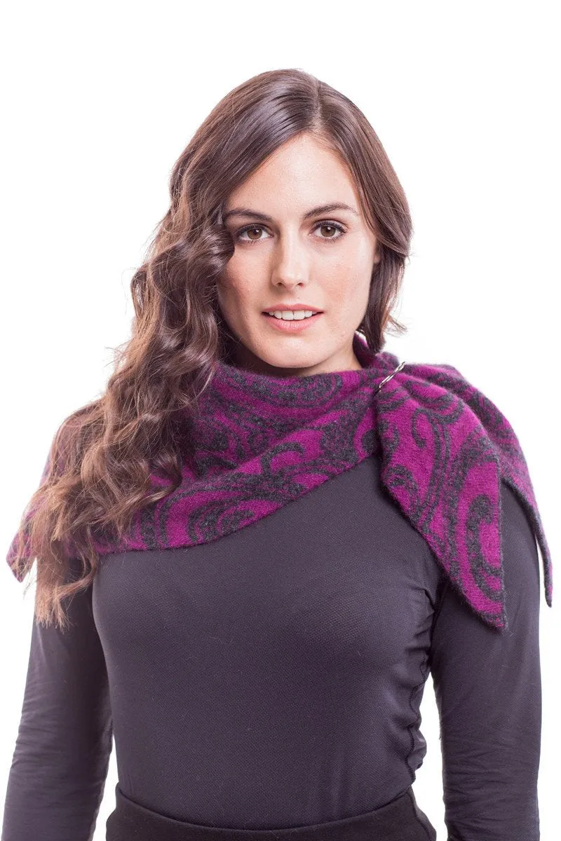 Possum Merino Paisley Neck Scarf