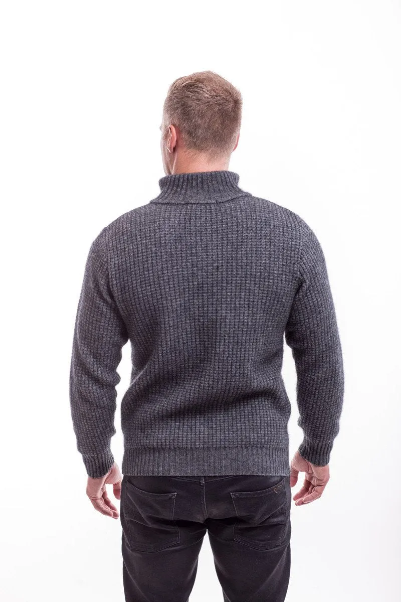 Possum Merino Placket Jumper with Buttons