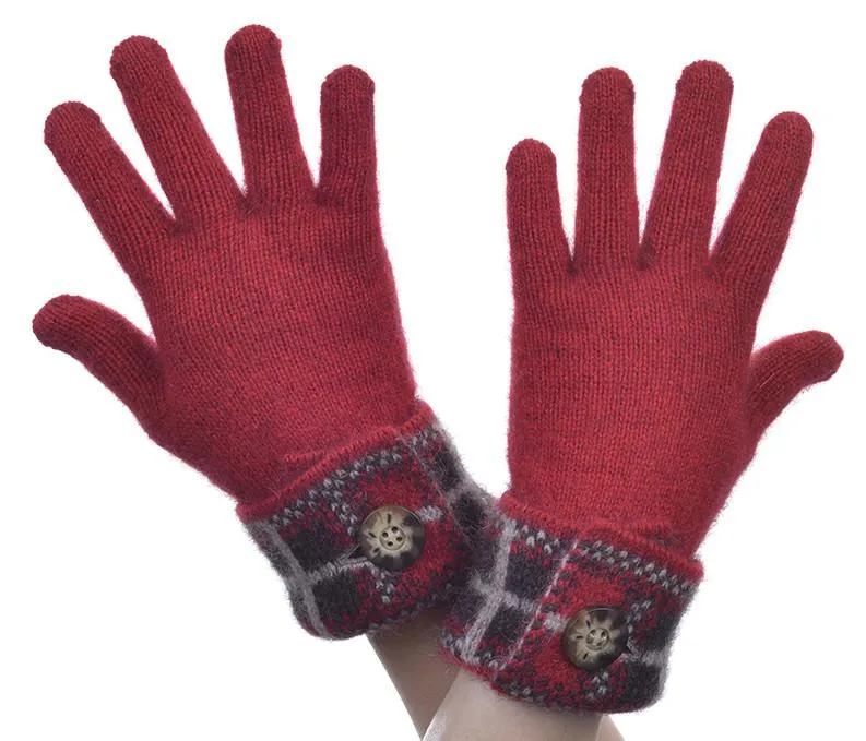 Possum Merino Tartan Glove