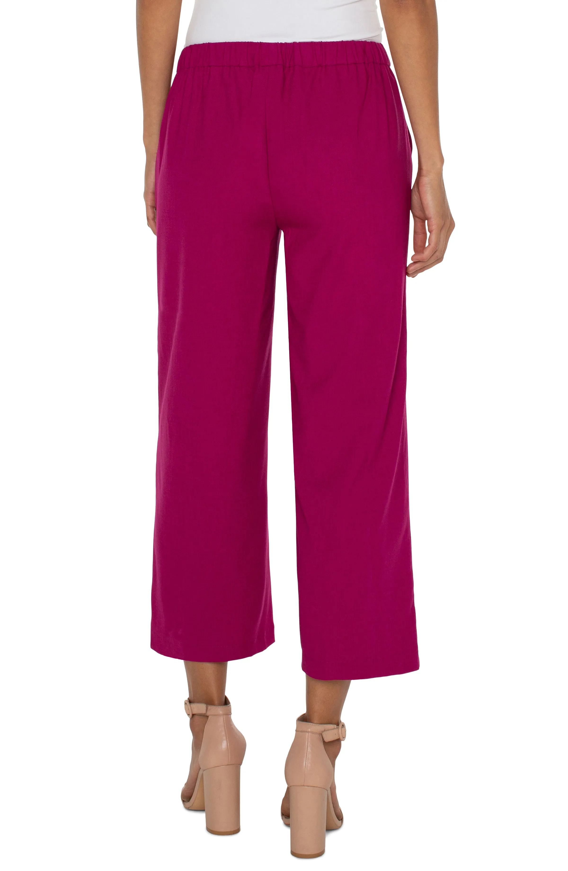 Pull on Wide Crop Trouser