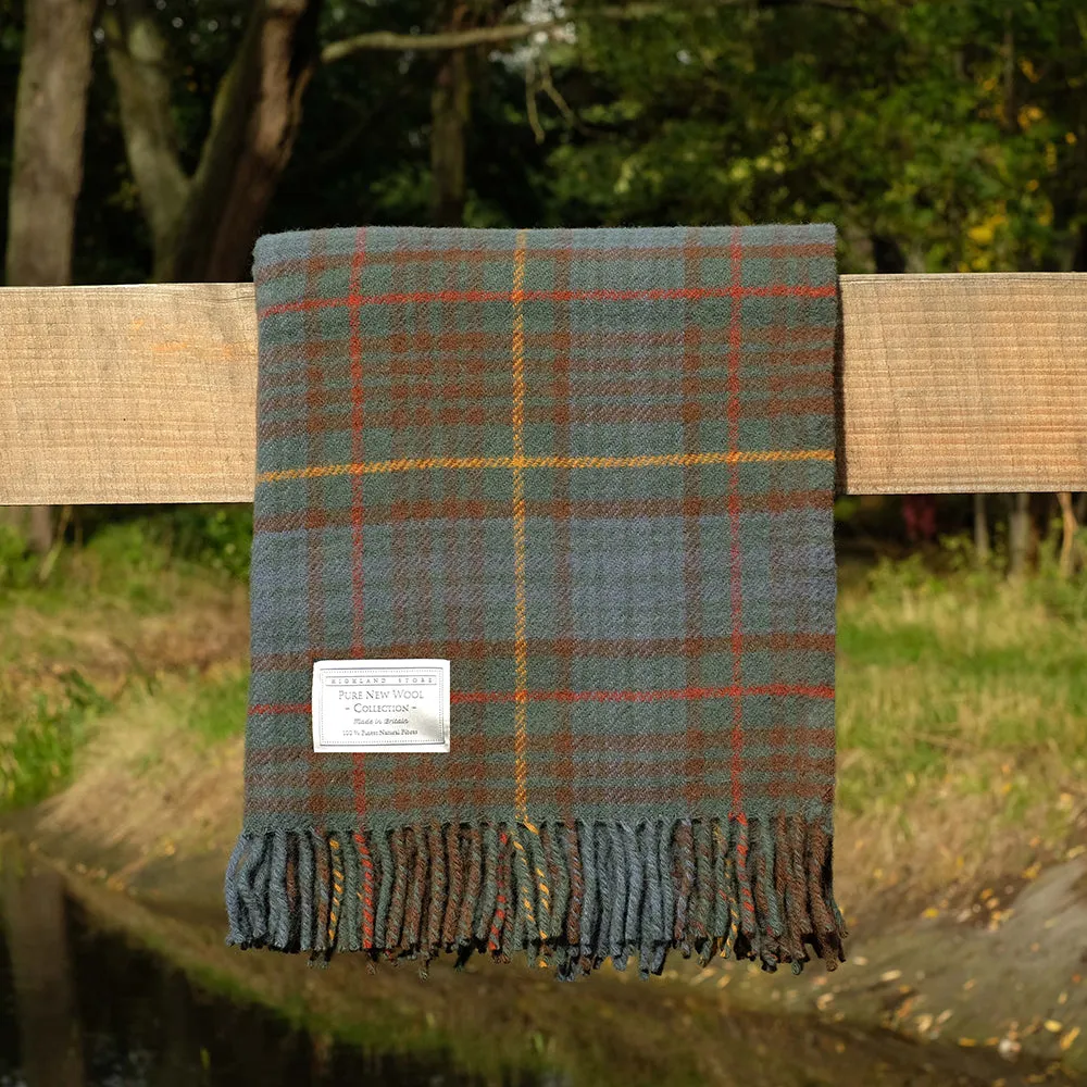 Pure Wool Blanket in Hunting Stewart Tartan