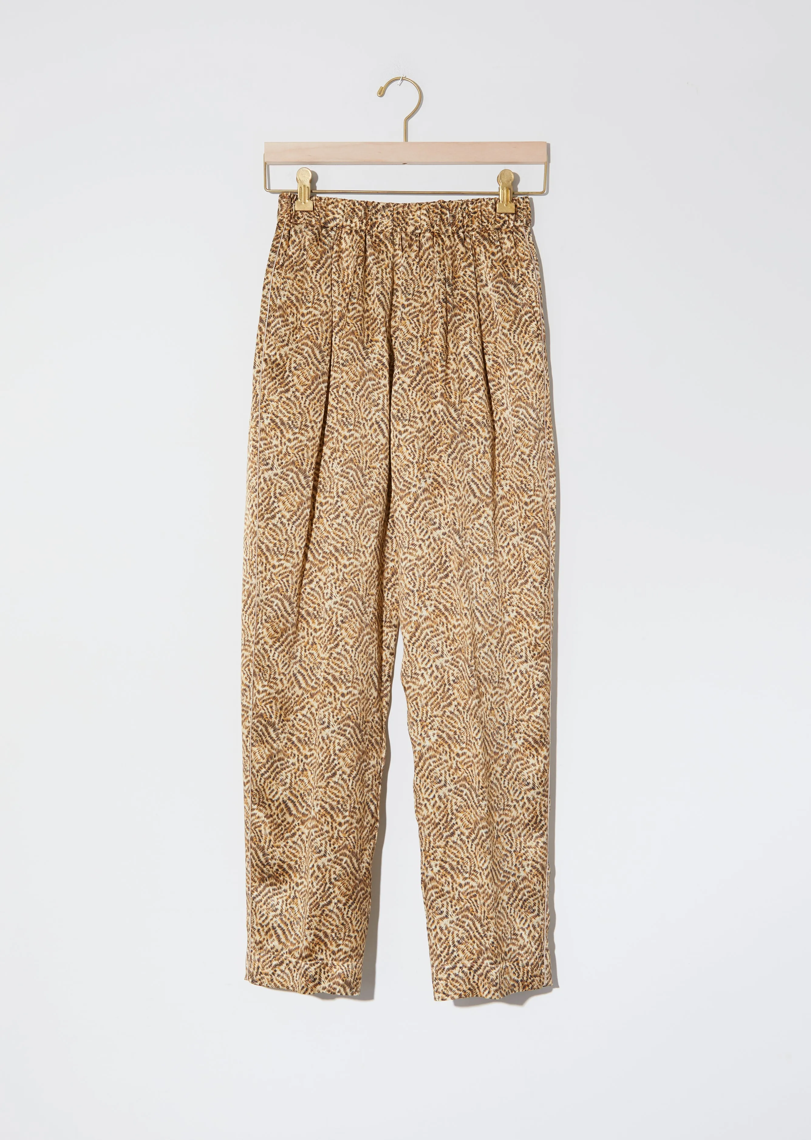 "Eagle Print" Satin Silk Pants