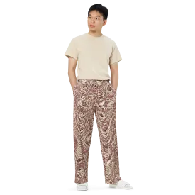 Recursia Alchemical Vision I Men's Wide Leg Pants In Pink