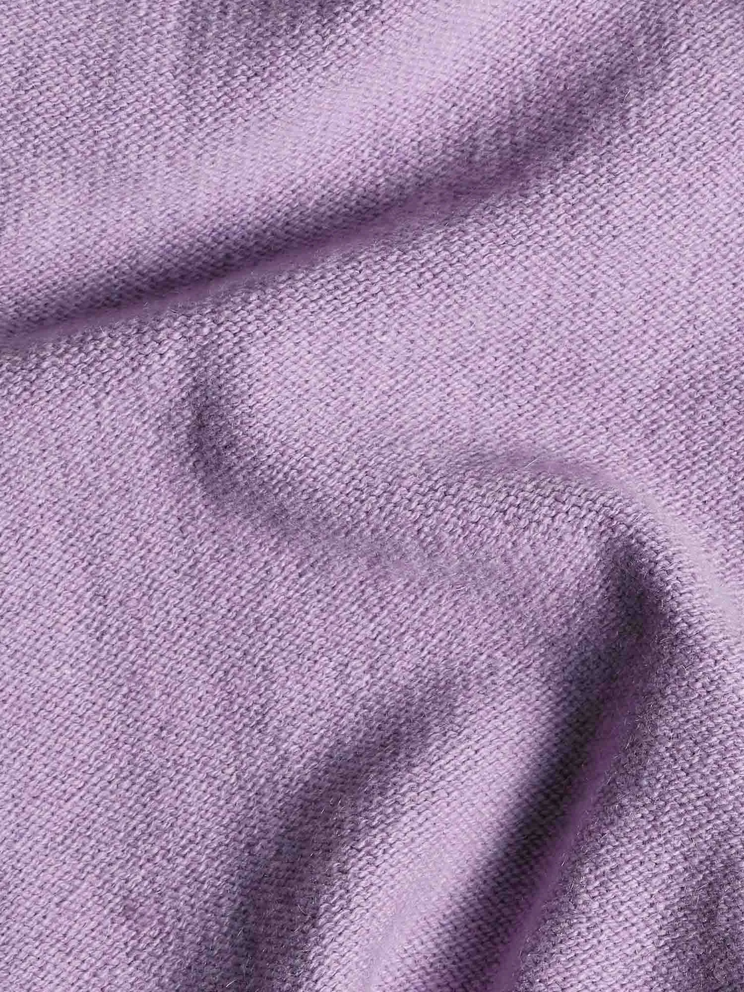 Recycled Cashmere Track Pants—orchid purple