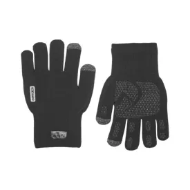 Sealskinz Waterproof Anmer All Weather Ultra Grip Knitted Glove in Black AW24