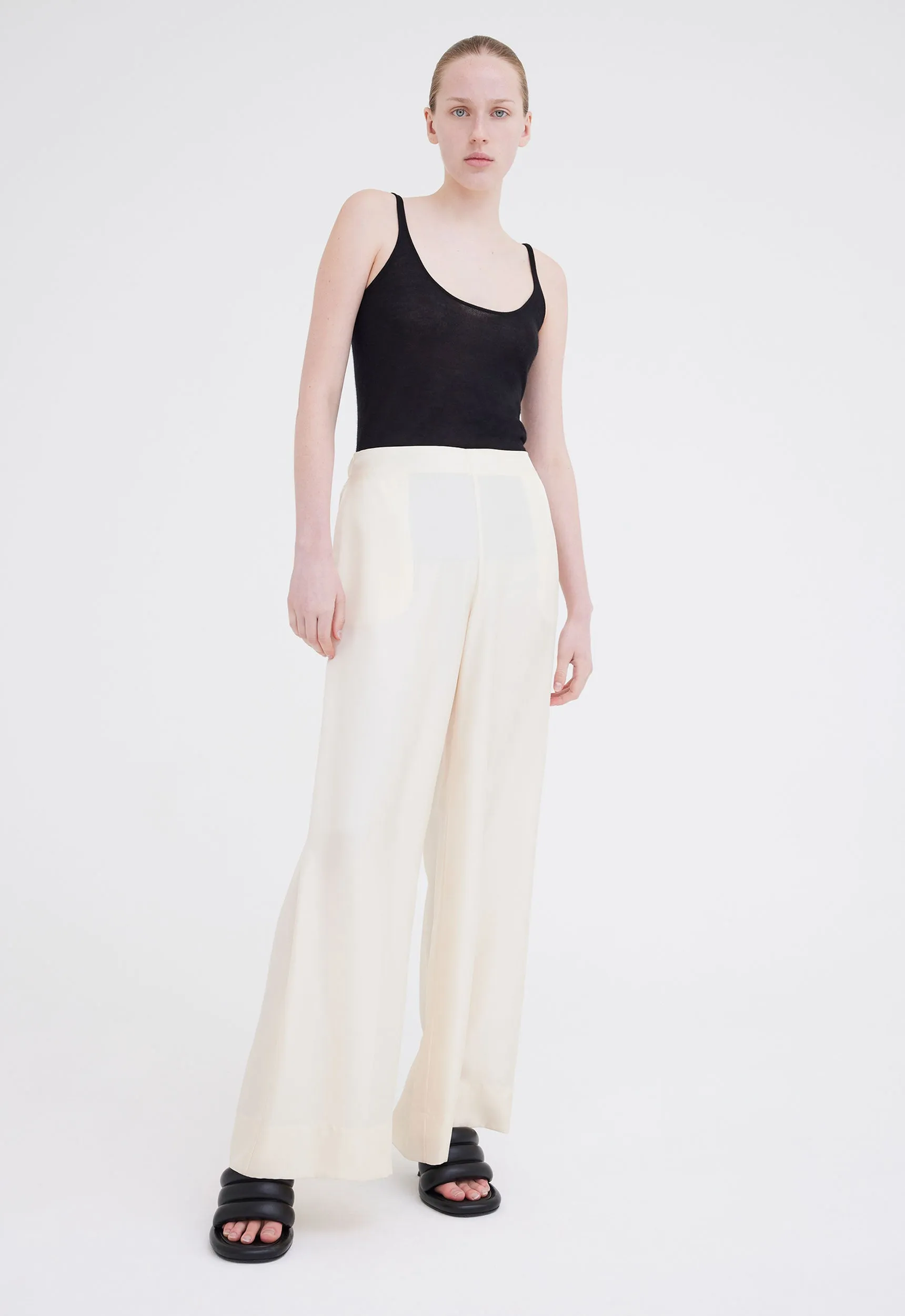 Seta Silk Pant - Cloth Cream