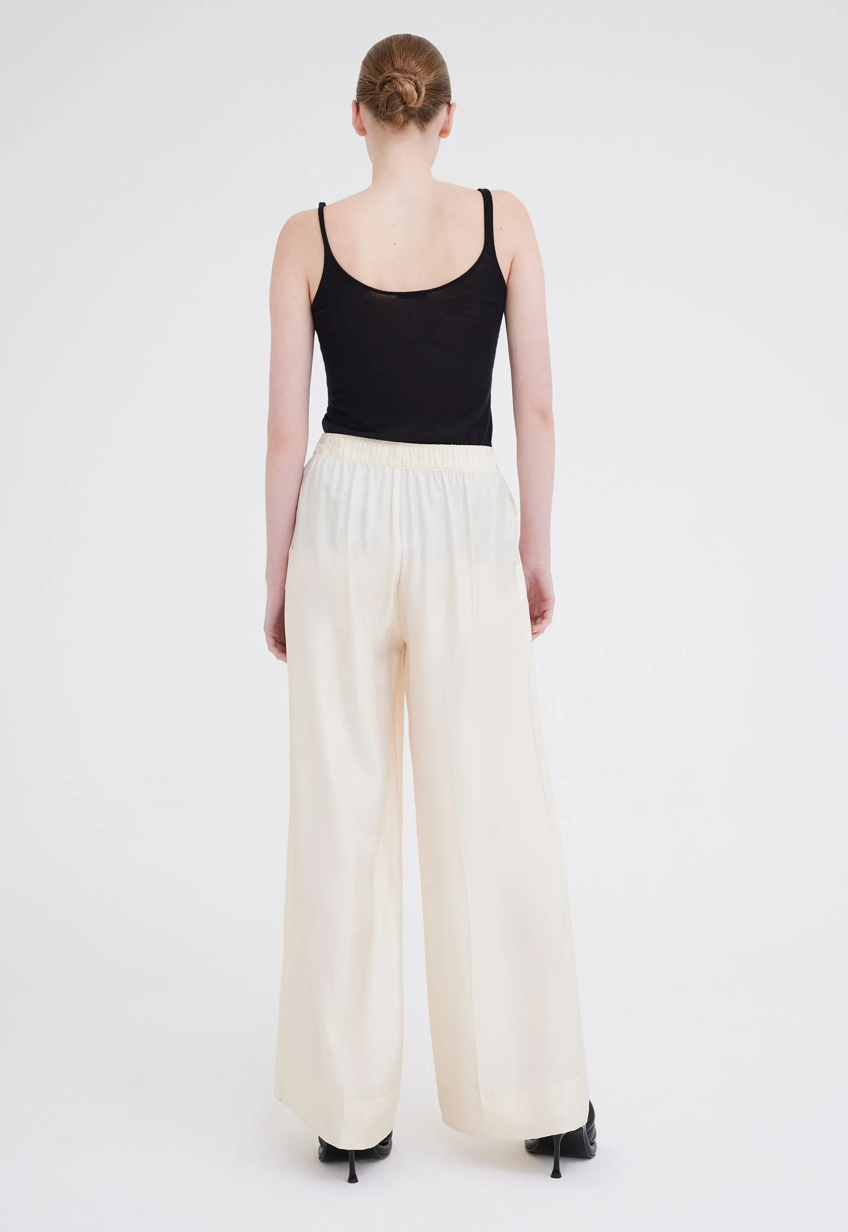 Seta Silk Pant - Cloth Cream