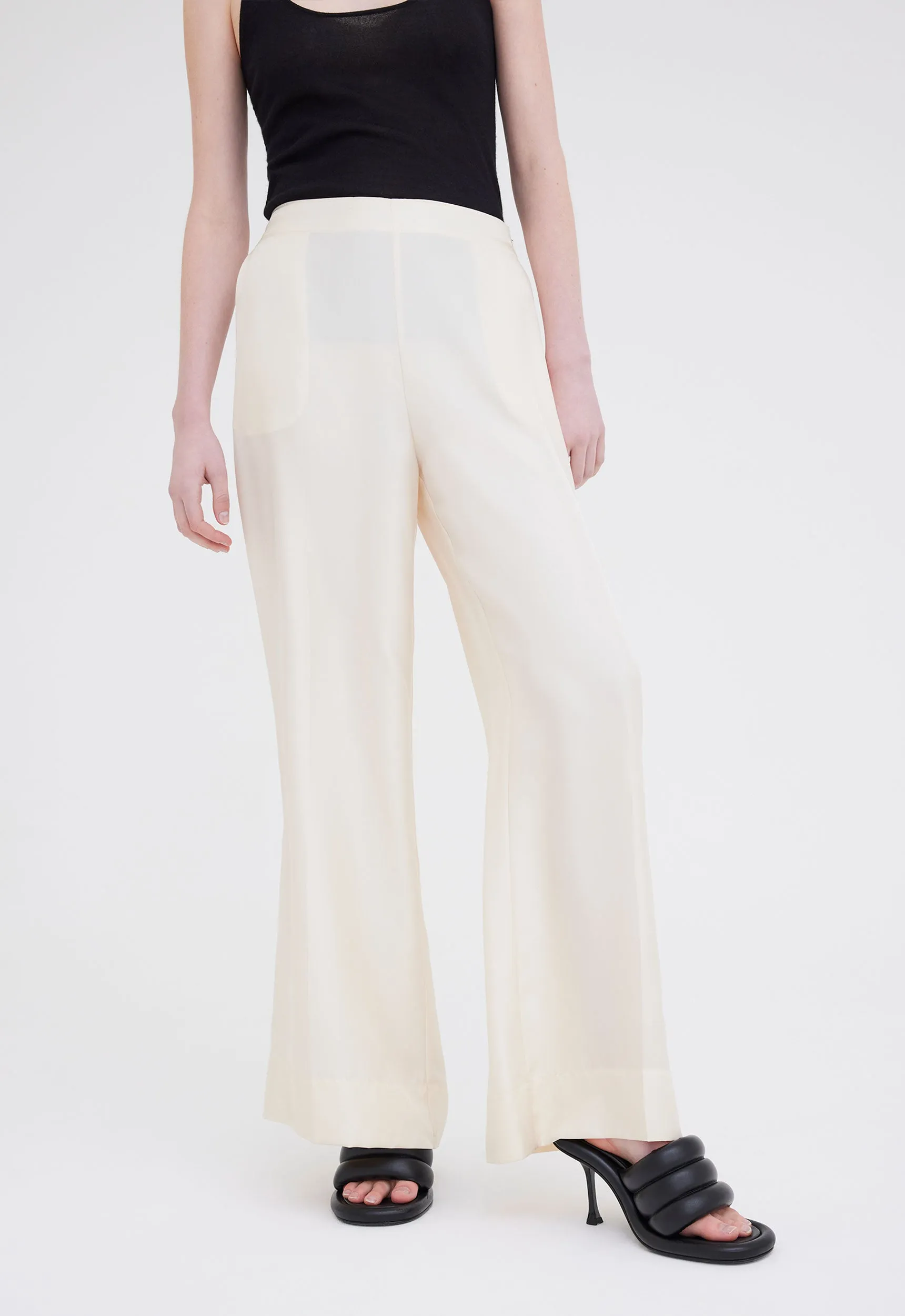 Seta Silk Pant - Cloth Cream