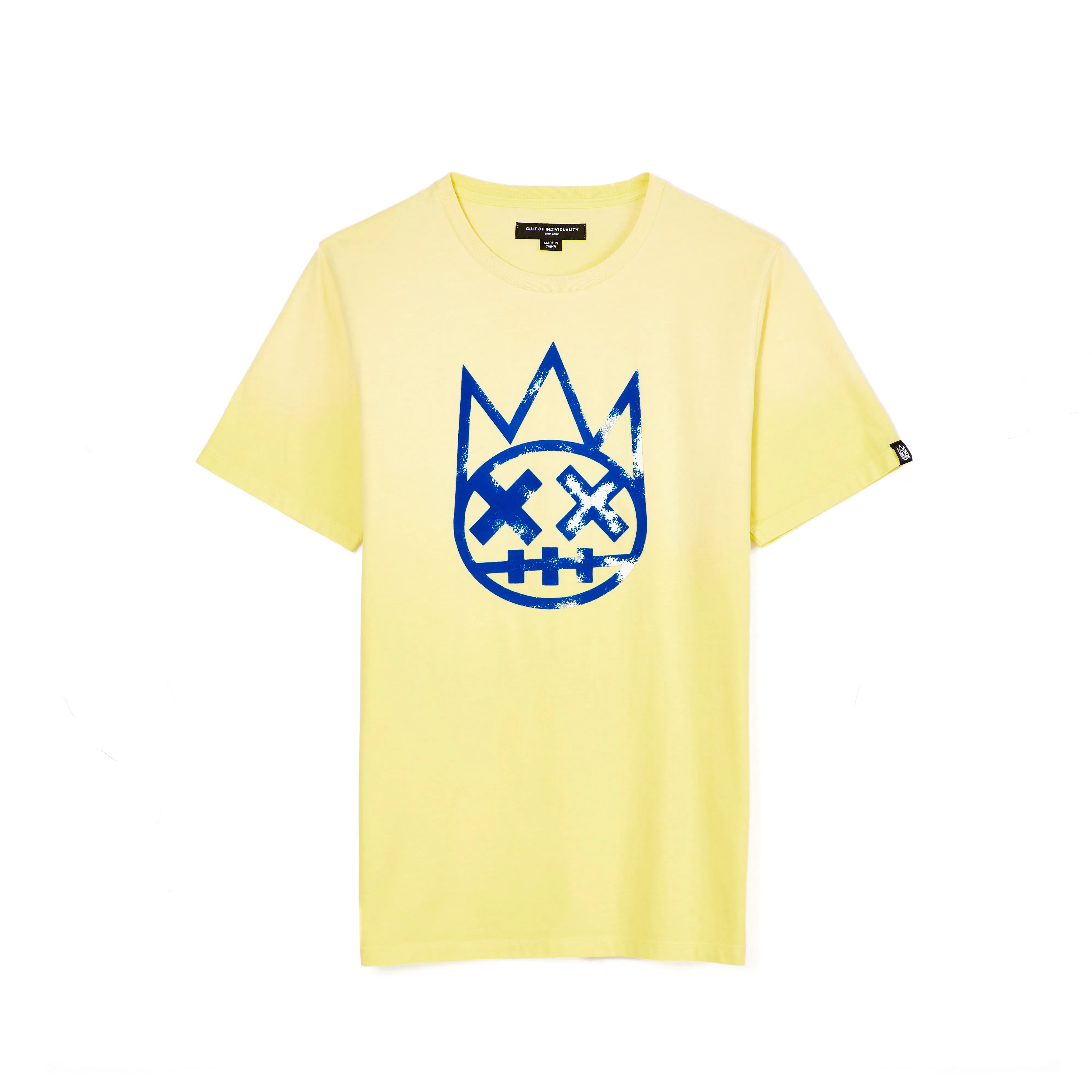 SHIMUCHAN LOGO SHORT SLEEVE CREW NECK TEE IN VINTAGE YELLOW