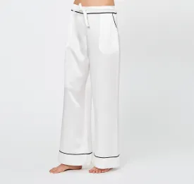 Silk pyjama trousers [Ivory]