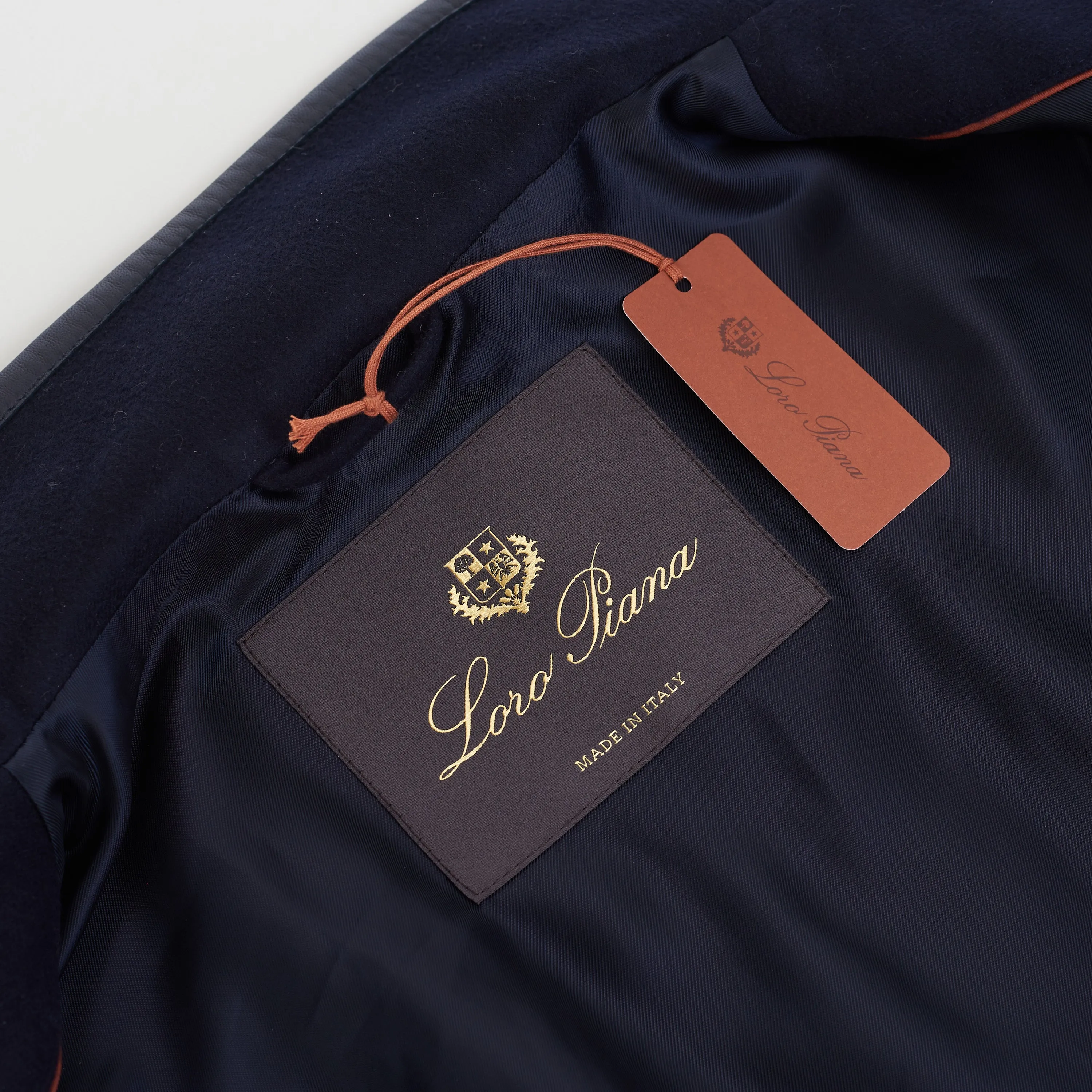 Spagna Jacket In Navy Blue Double Faced Cashmere