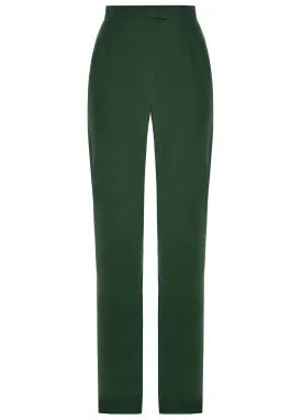 STRAIGHT LEG SILK PANTS