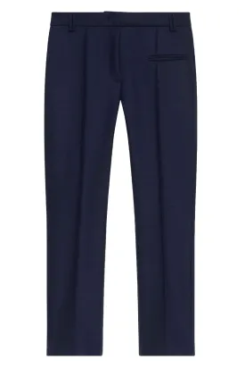 Stretch Wool Skinny Trousers