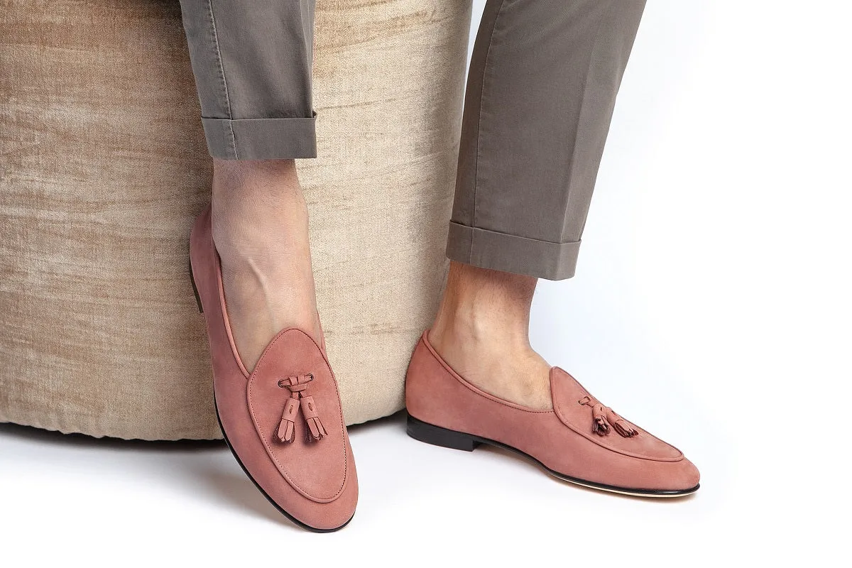 TANGERINE 2 NABUK CREPE BELGIAN LOAFERS