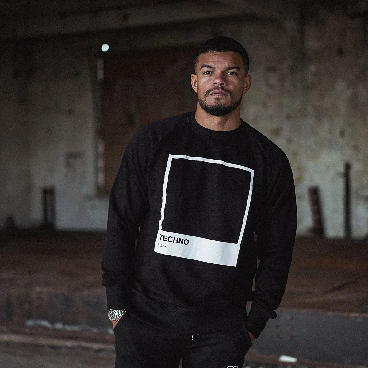 Techno Black - Sweatshirt - Black