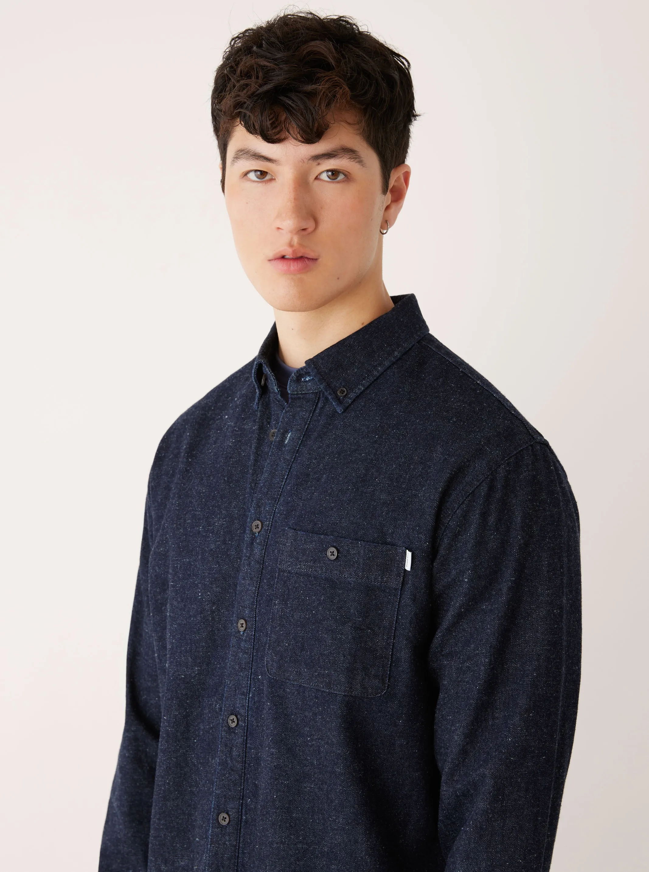 The Clark Denim Shirt in Navy