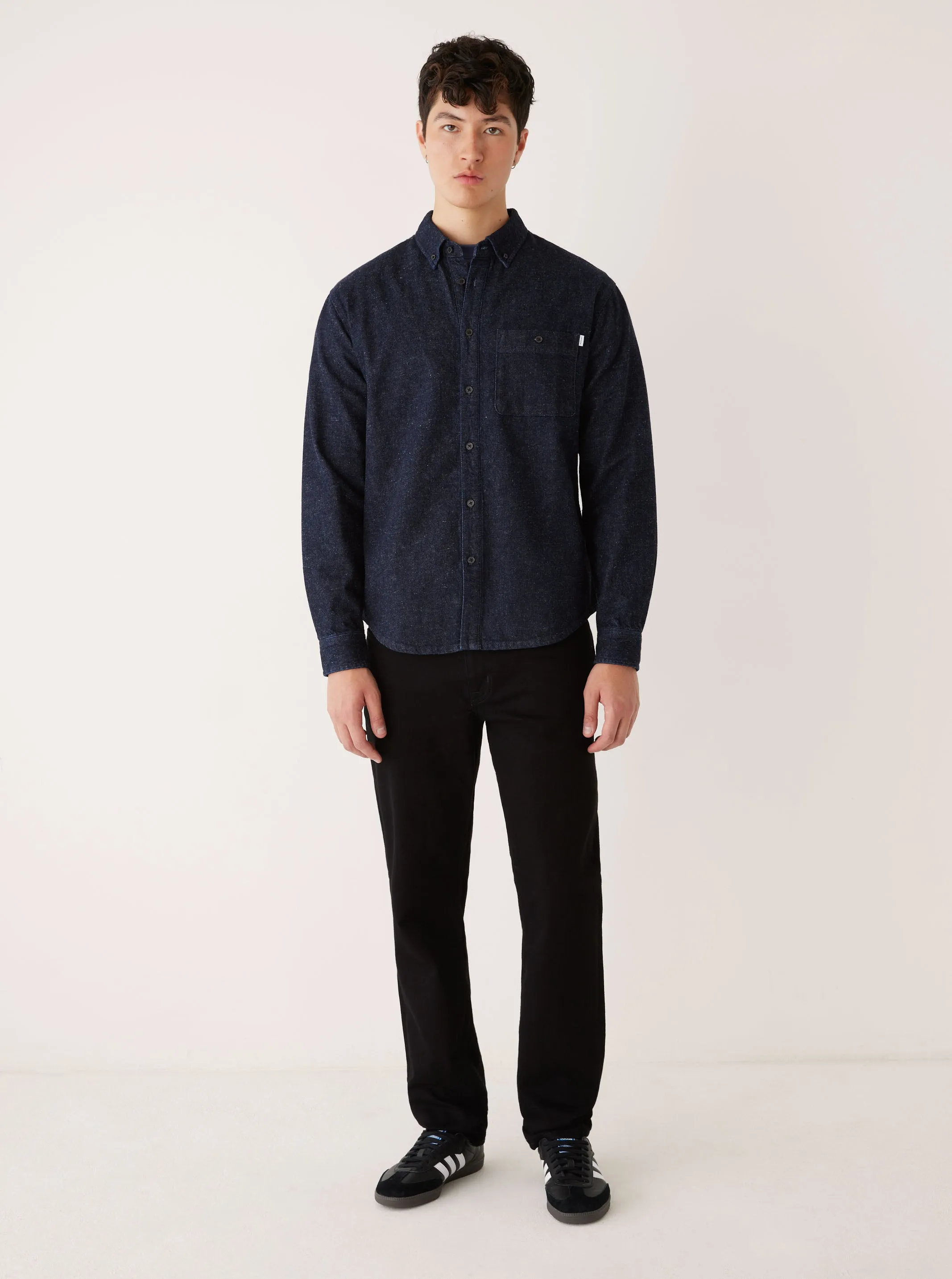 The Clark Denim Shirt in Navy