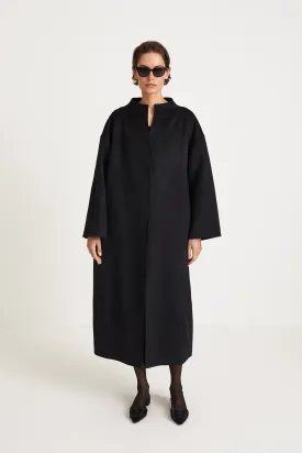 THIVON LONG COAT - BLACK