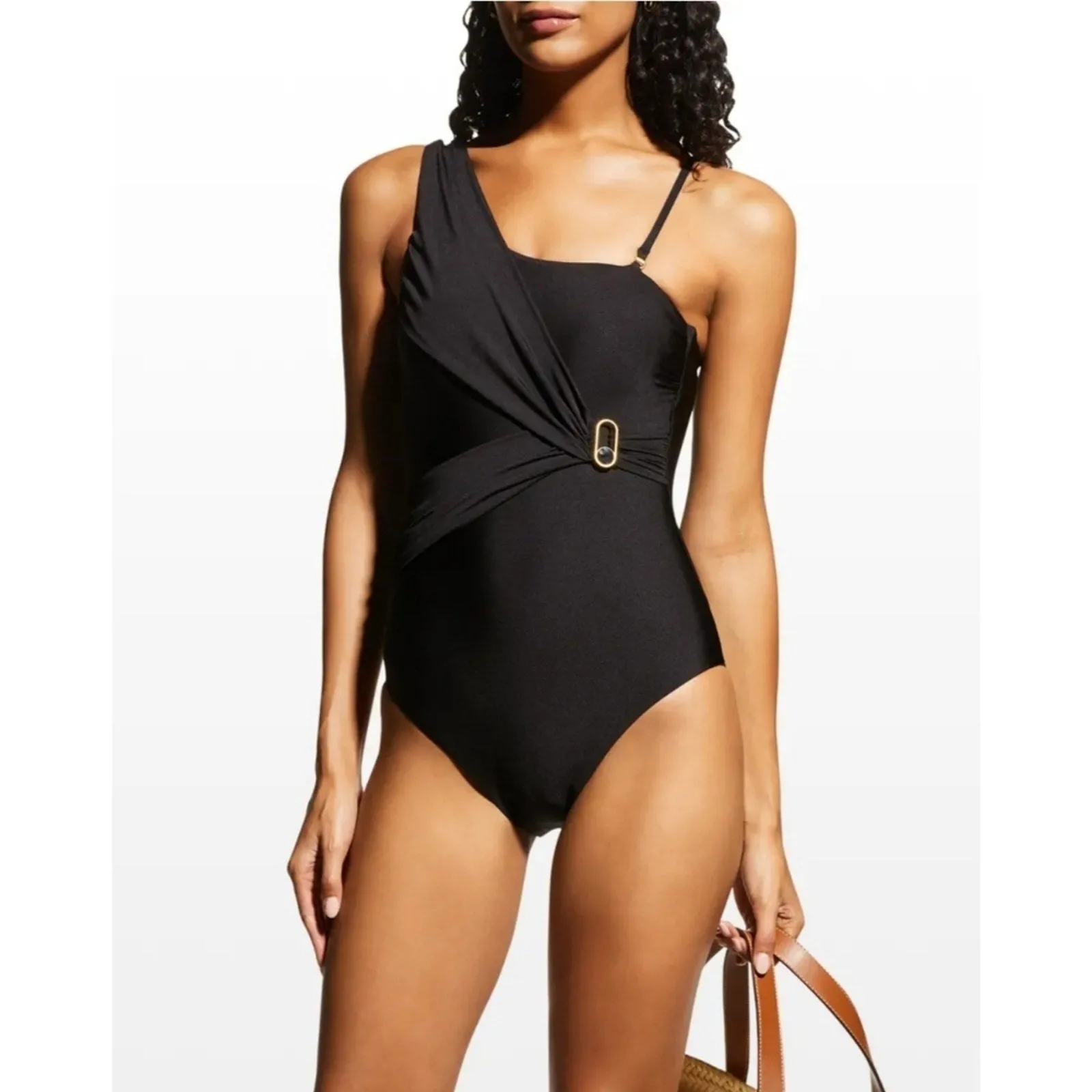 Trina Turk Monaco Asymmetric One-Piece Swimsuit 10