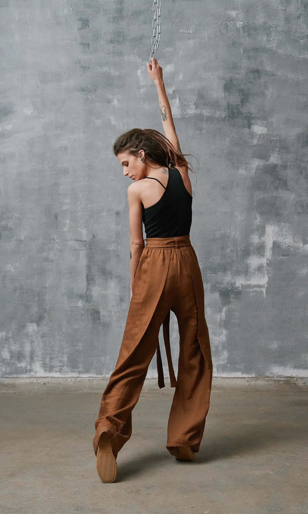 Wide Leg Linen Pants