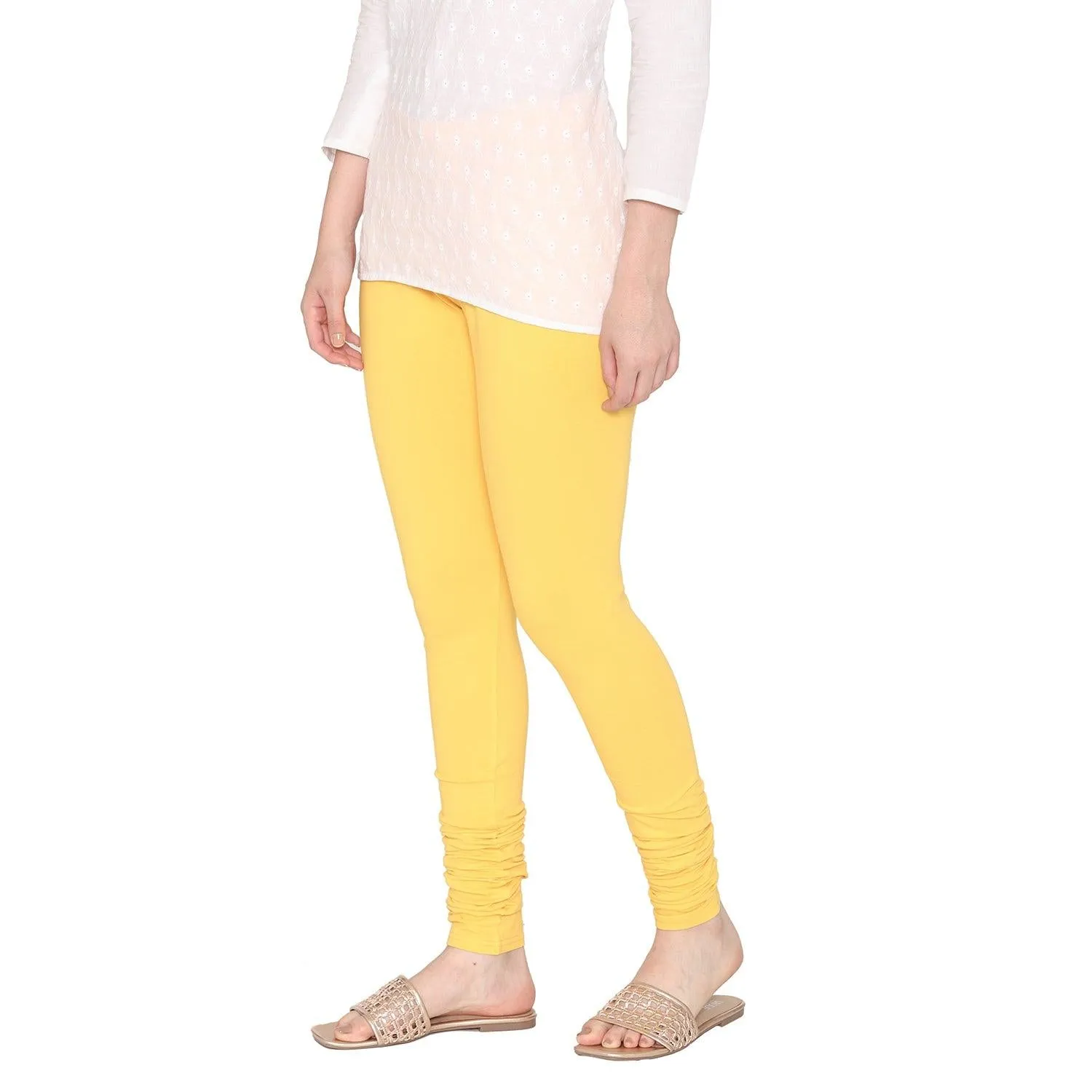 Women's Cotton Churidar leggings (Free Size) - Popcorn