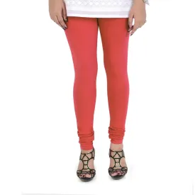 Women's Cotton Churidar leggings (Free Size) - Rose