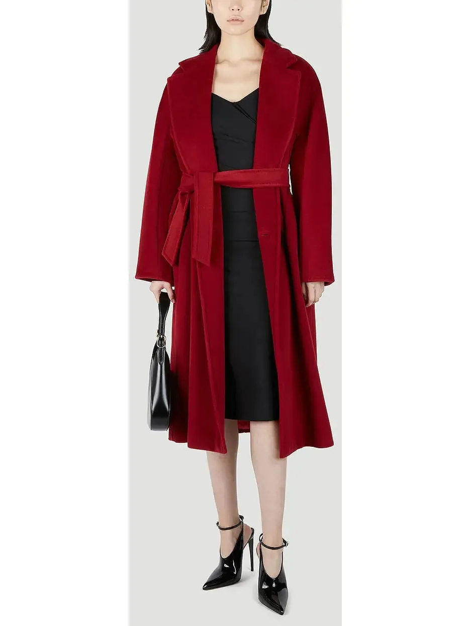 Women’s Double-Breasted Wool and Cashmere-blend Icon Coat, Red