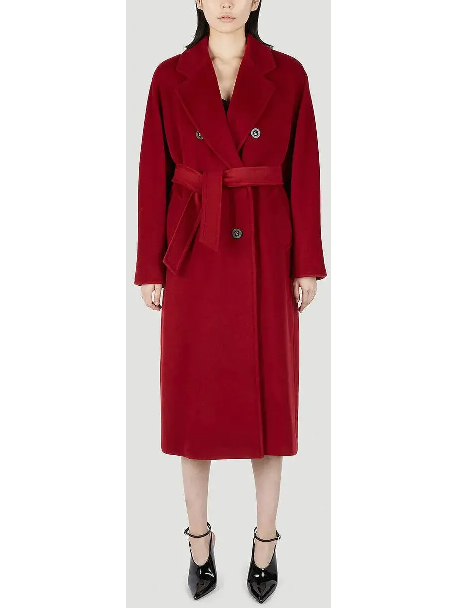 Women’s Double-Breasted Wool and Cashmere-blend Icon Coat, Red