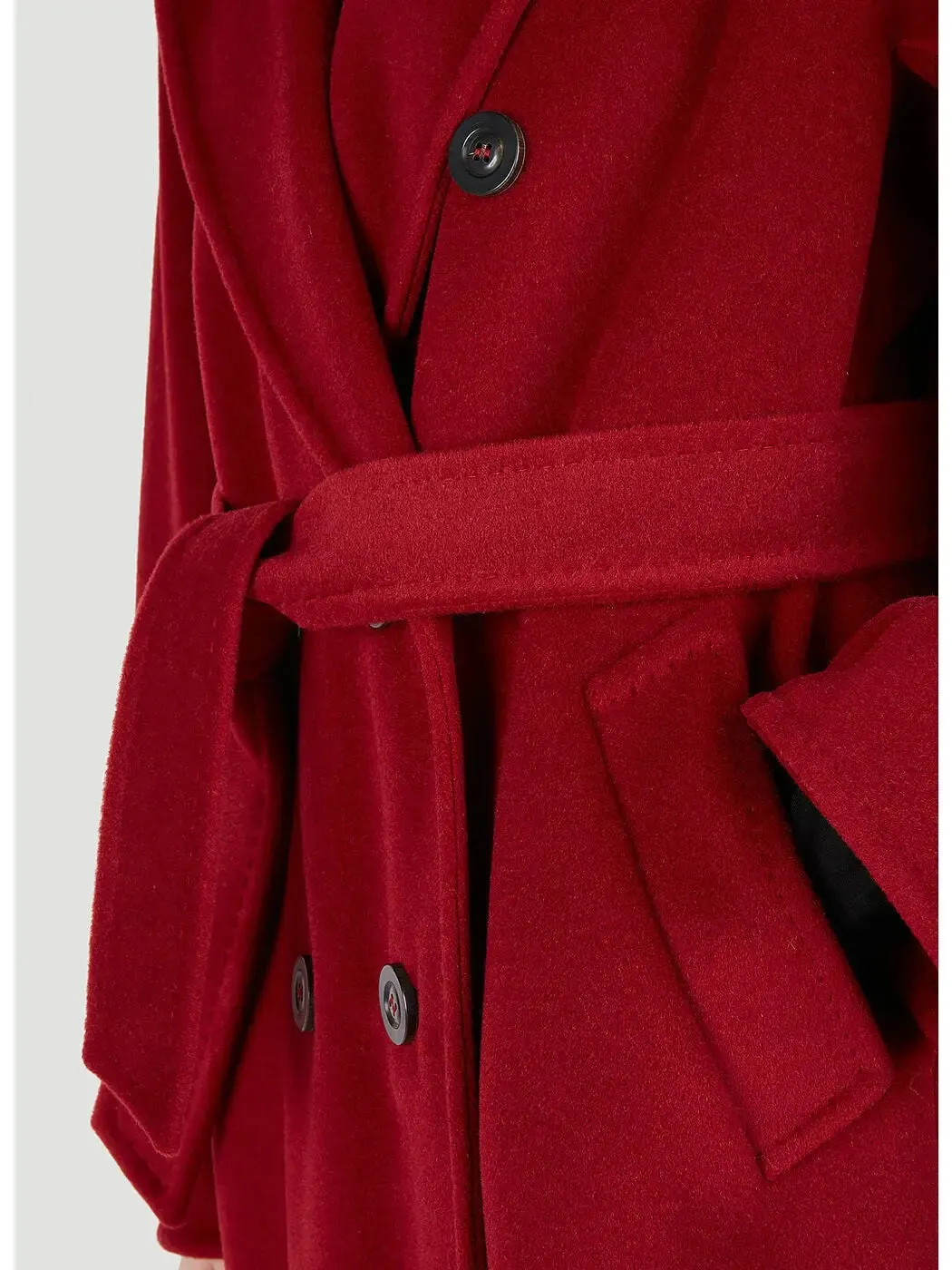 Women’s Double-Breasted Wool and Cashmere-blend Icon Coat, Red