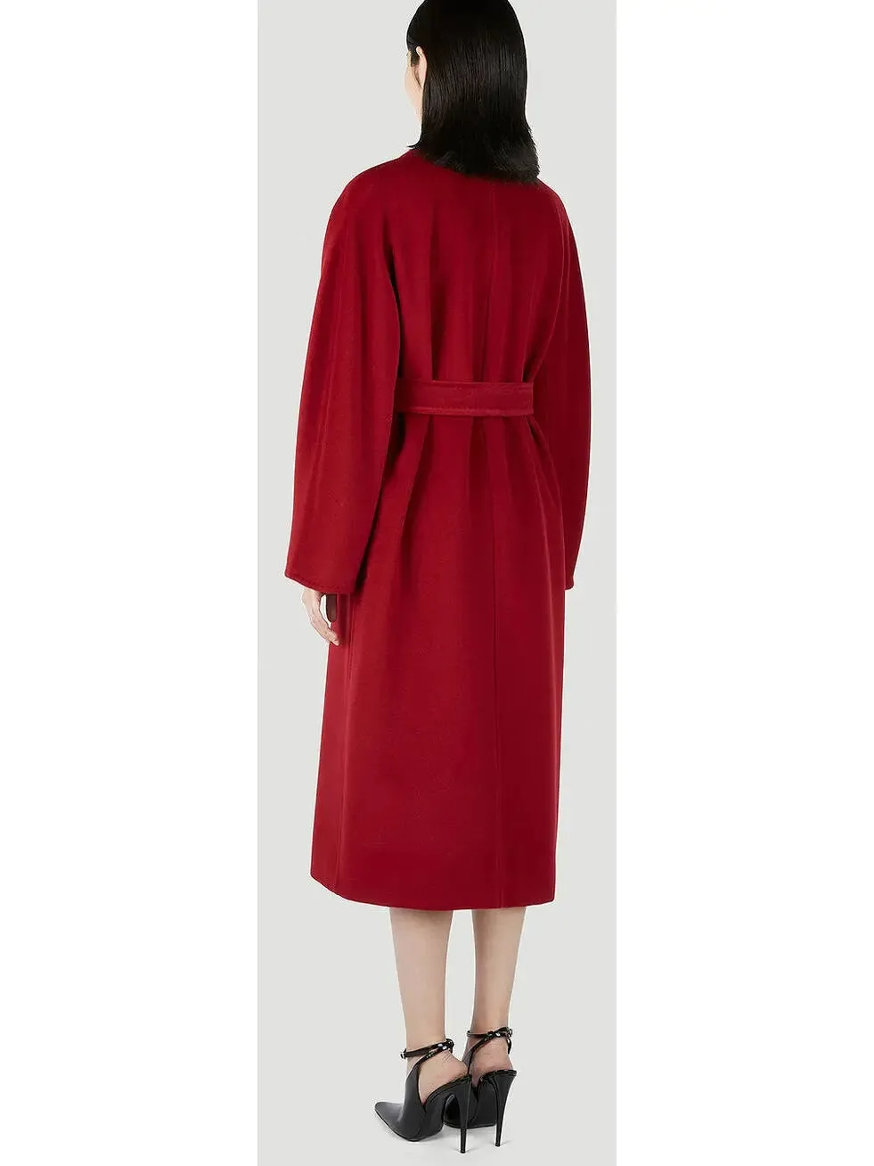 Women’s Double-Breasted Wool and Cashmere-blend Icon Coat, Red