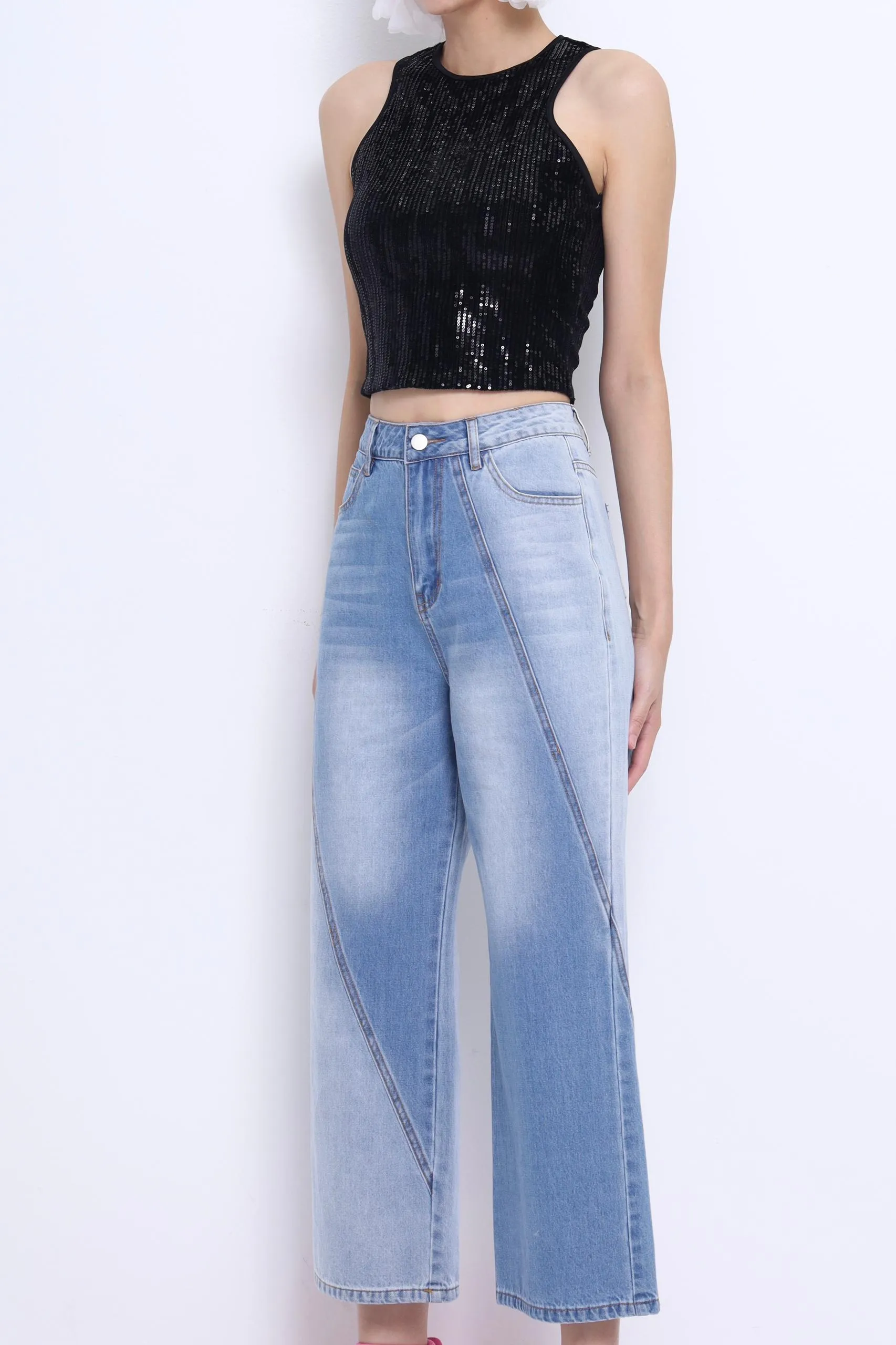 Yui Multi-panel Denim Jeans