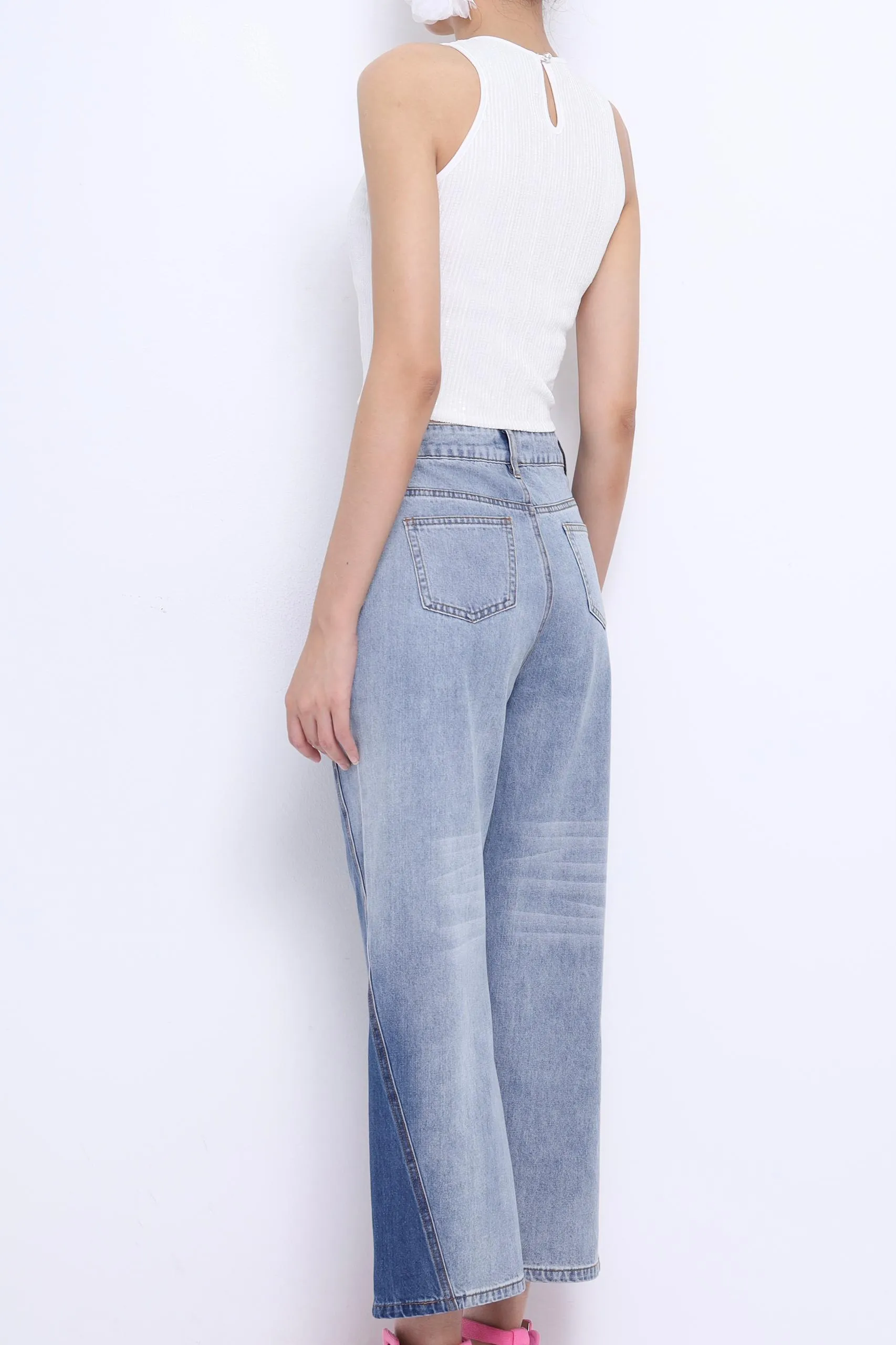 Yui Multi-panel Denim Jeans