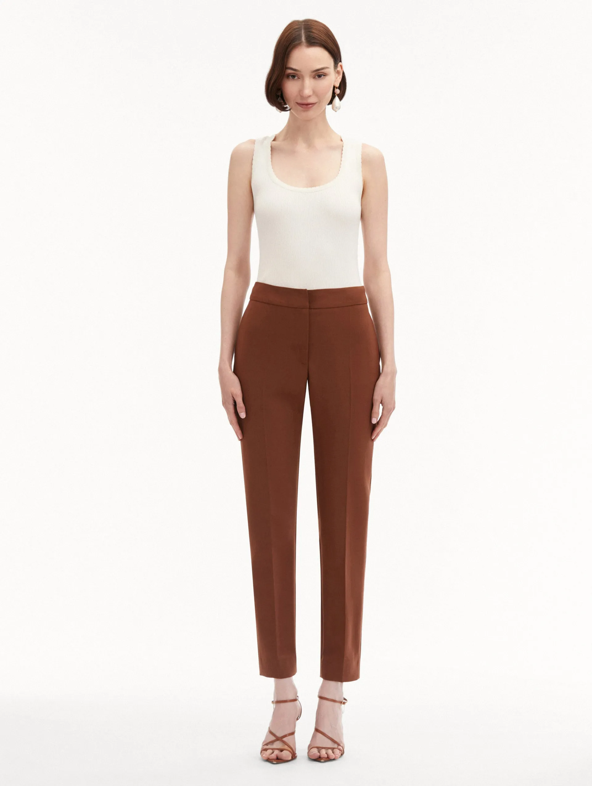 Zip-Front Skinny Pant