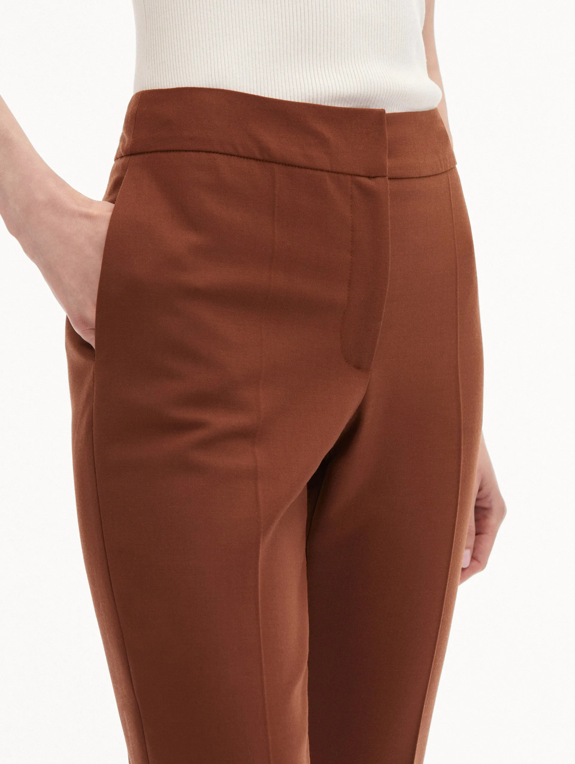 Zip-Front Skinny Pant